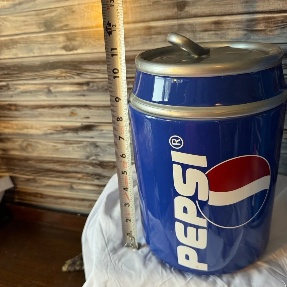 ★ Pepsi Can Cooler Ice Bucket Drink Cooler Collectible Party Decor